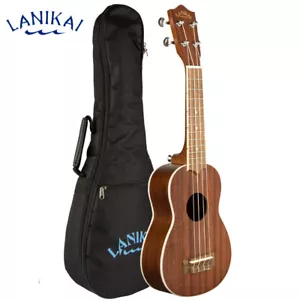 Lanikai MA-S Mahogany Series Soprano Size Ukulele Satin Finish w/ Padded Gig Bag - Picture 1 of 3