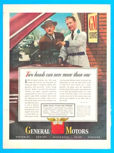 GENERAL MOTORS GM Service war effort 1942 PRINT AD automotive maintenance car - Picture 1 of 3