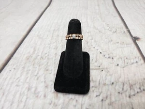 Anillo RG Mujer Talla 6 2.60DWT Oro Rosa 14k Soldado Conjunto de Boda - Imagen 1 de 7