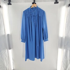 Princess Originals Nachthemd blau Einzelnaht 60er Jahre 100% Polyester Gr. 18,5 - Bild 1 von 13