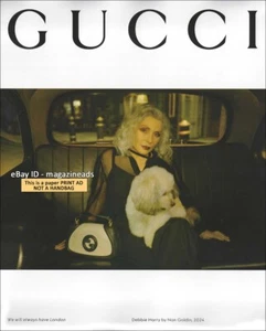 GUCCI ANUNCIO IMPRESO 1 página Resort 2025 DEBBIE HARRY en Londres Taxi BLONDIE - Imagen 1 de 1