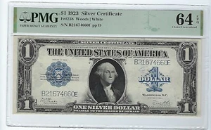 Fr 238 $1 1923 Silver Certificate PMG 64 EPQ uncirculated - Picture 1 of 2