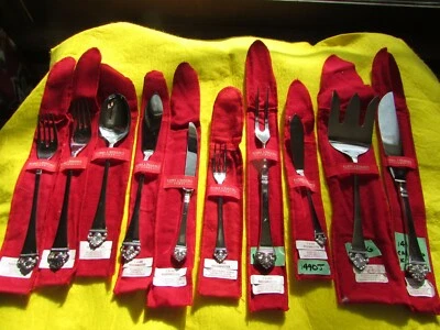 Patrón Rosenmuster Individual 10 Piezas porciones Robbe & Berking 800 Plata Alemania Foto 1 de 2