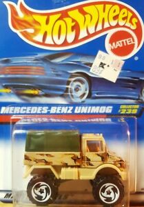 1997 Hot Wheels Mercedes Benz Unimog 4x4 Truck Millitary Camo 1:64 Metal Bottom