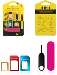 Nano SIM Card to MICRO Standard SIM Adapter converter kit For iPhone Samsung uk - Picture 1 of 3