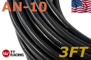 -10 AN 5/8" 16mm Push On Loc Lock Hose Black for Fuel Systems Price for 3FT + - Picture 1 of 3