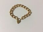 Vintage Deceased Estate Jewellery Auctions Heart Padlock Bracelet !