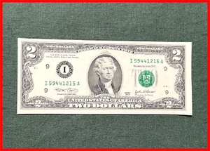 2003 US Two Dollar Bill $2 - Federal Reserve Note - FR# 1937 - GEM UNC - Picture 1 of 2
