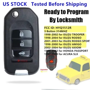 Remote Car Key Fob 3 Button for Isuzu Rodeo Trooper Axiom Amigo FCC ID: HYQ1512R - Picture 1 of 1