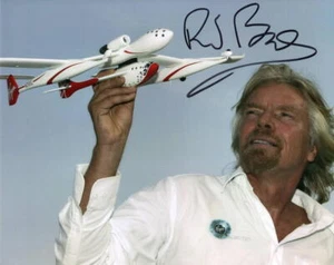 Richard Branson signiertes Autogramm 8x10 Foto - Virgin Galactic visionärer Gründer - Bild 1 von 2