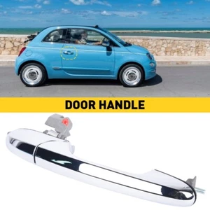 Door Handle Front Passenger Right Side Chrome Right Hand For Fiat 500 68069942AC - Picture 1 of 8