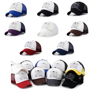 Unisex Hombres Mujeres Basquiat Graffiti Malla Gorra de Béisbol Camionero Snapback Sombreros - Imagen 1 de 14