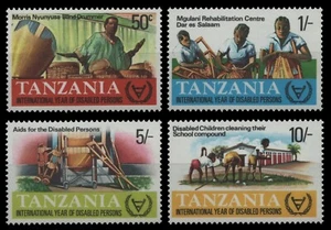 Tanzania 1981 - Mi-Nr. 185-188 ** - MNH - Año de la Discapacidad - Imagen 1 de 1