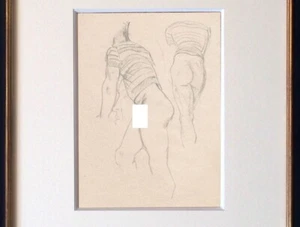 Glyn Warren Philpot Drawing Nude Male Gay French Portrait erotic Dancer ballet - Picture 1 of 4