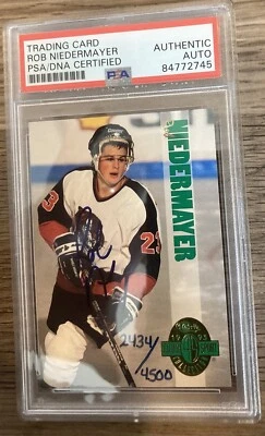 1993 Classic Four Sport Collection Auto 2434/4500 Rob Niedermayer Auto PSA/DNA - Image 1 of 2