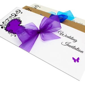 Personalised Letterfold Wedding Day Evening Invitations with Envelopes - Picture 1 of 6