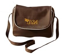 Universal BSA Brown Side Bag with Yellow Beads For Long Ride