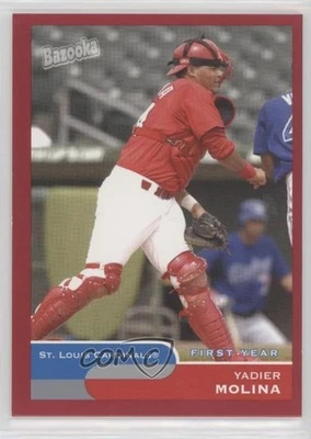 2004 Topps Bazooka Red Chunks Yadier Molina (Fielding) #275 Rookie RC - Image 1 of 2