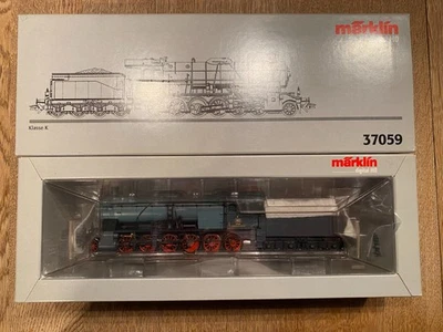 Märklin H0 37059 Dampflokomotive mit Schlepptender Serie K der K.W.St.E. *OVP* - Bild 1 von 4
