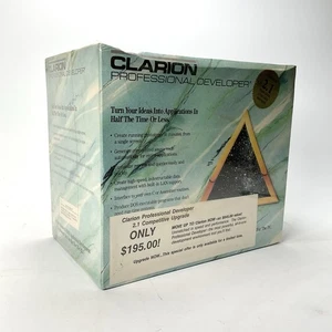 Clarion Professional Developer versione 2.1 PC computer vintage sigillato in fabbrica - Foto 1 di 6