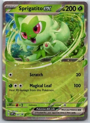 Sprigatito ex - 087 SV: Scarlet & Violet Promo Cards NM - Image 1 of 2