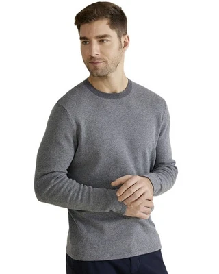 Suéter Zachary Prell Para Hombres Miller Algodón y Cachemira Ojo de Pájaro XL Gris Nuevo con Etiquetas $148 Foto 1 de 4