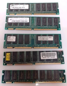 SDRAM 5 x DIMM Bundle for Vintage Retro PCS PC100 PC133 - Picture 1 of 6