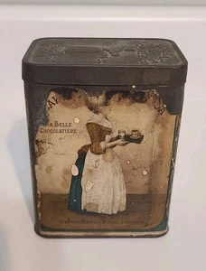 Vintage Breakfast Cocoa Tin Walter Baker & Co Ltd Dorchester, Mass - Picture 1 of 8