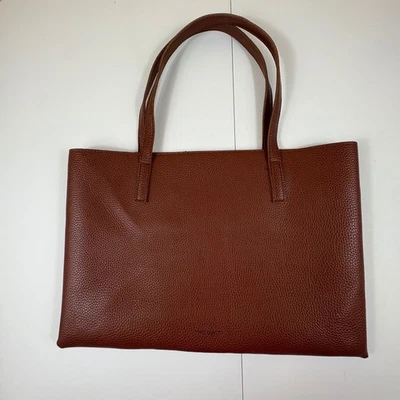 Bolso de Mano Vince Camuto Cuero Marrón Negro Rayas Asa Superior Bolso de Hombro Foto 1 de 4