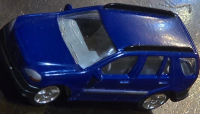 3" Cararama Hongwell Golden Mercedes Benz M Class Blue 1:72 Diecast SUV Blue Car - Image 1 of 4