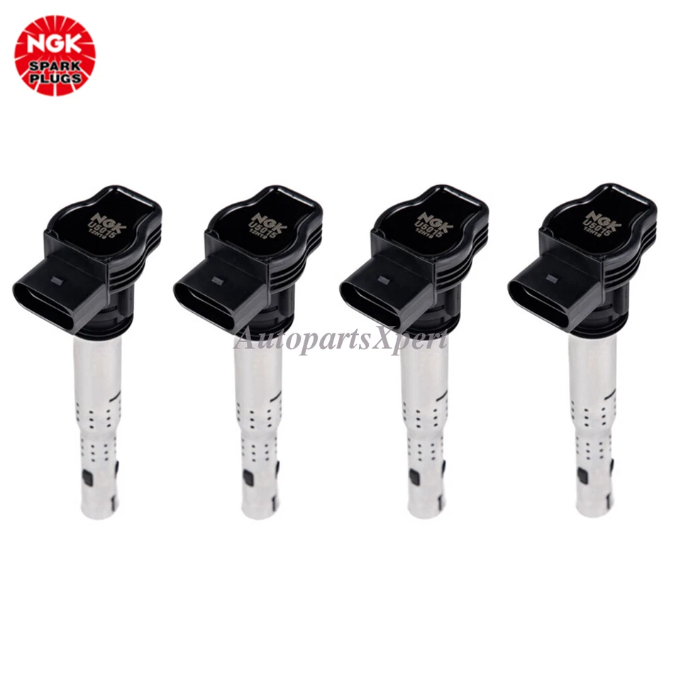 Bobina de encendido para VW Beetle 2008-2010 Golf 2010-2014 2,0 L 07K905715G 4X OEM NGK Foto 1 de 4