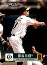 2005 Donruss Bobby Crosby . Oakland Athletics #282