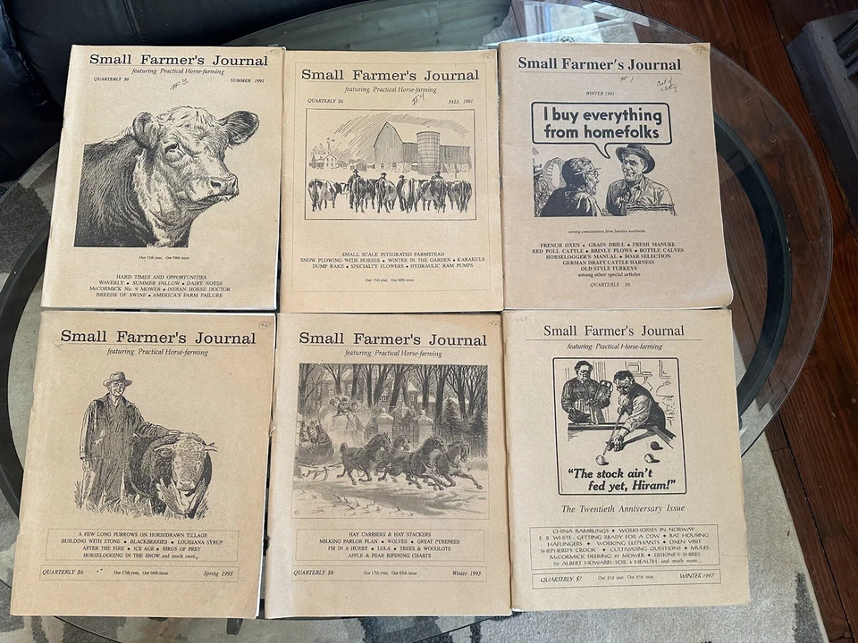 6 Different Summer Fall Winter Small Farmer’s Journal Livestock Crop Horse Farm - Image 1 of 4