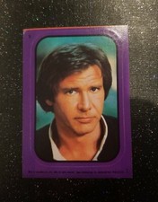 1983 Star Wars Return of the Jedi Sticker # 8 Purple Border Han Solo FREE SHIP🚨