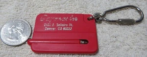 Vintage Keychain PAYMASTER JACK E. HAYS  DENVER CO. Key Ring  - Picture 1 of 2