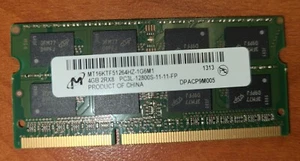 MICRON 4gb 2Rx8 PC3L-12800S-11-11-FP DDR3 Laptop Memory RAM MT16KTF51264HZ-1G6M1 - Picture 1 of 1