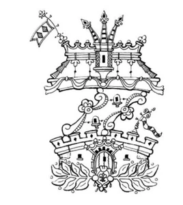 UNIQUE Castle Stamps ALPHABETH LETTER "Z" - Cushion Ready to Mount Rubber Stamp - Picture 1 of 2