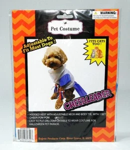 NEW REGENT HALLOWEEN PET CHEERLEADER COSTUME ~ ONE SIZE TO FIT BOTH DOGS & CATS! - Picture 1 of 2