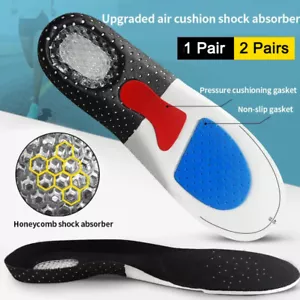 Orthotic Shoe Insoles Insert Pad Flat Feet High Arch Support Plantar Fasciitis - Picture 1 of 24