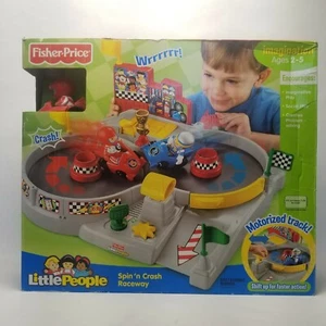 Fisher Price World Of Little People Spin And Crash Racewa COLLECTIBLE/New in Box - Picture 1 of 12