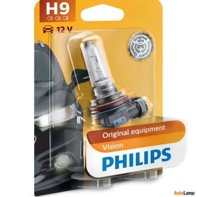 PHILIPS H9 Vision Car Headlight Bulb 30% More light Single 12361B1 - Image 1 of 3