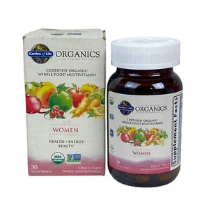 Garden of Life Women's Organic Whole Food Multivitamin 30 Vegan Tablets NOV 2026 - Picture 1 of 5