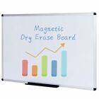 VIZ-PRO Magnetic Dry Erase Board Whiteboard 48x24 Inches Silver Aluminium Frame