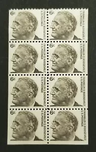 US Scott 1284b Franklin D Roosevelt booklet pane 1967 - 6c FDR Mint MNH z7934 - Picture 1 of 2