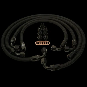 Braided Oil Hose/Line Kit for Mazda RX8 2004-2011 AN-10 - Picture 1 of 8