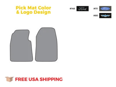 FITS 1955-1957 Ford Thunderbird Floor Mat 2pc Loop Foto 1 de 4