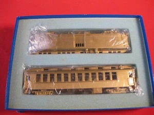NJ CUSTOM BRASS HOn3 D&RGW SAN JUAN CARS SET 1 COACH AND BAGGAGE - Picture 1 of 22