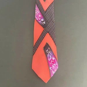 Robert Daskai rote Patchwork-Krawatte - Bild 1 von 3