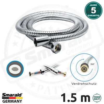 Duschschlauch Bidet Panzer Brauseschlauch knickfest 1.5 m 1/2" IG DN15 NEU - Bild 1 von 4