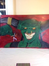 Juzam Djinn Arabian Nights Custom 36X24" Acrylic Mix-Media Canvas Painting